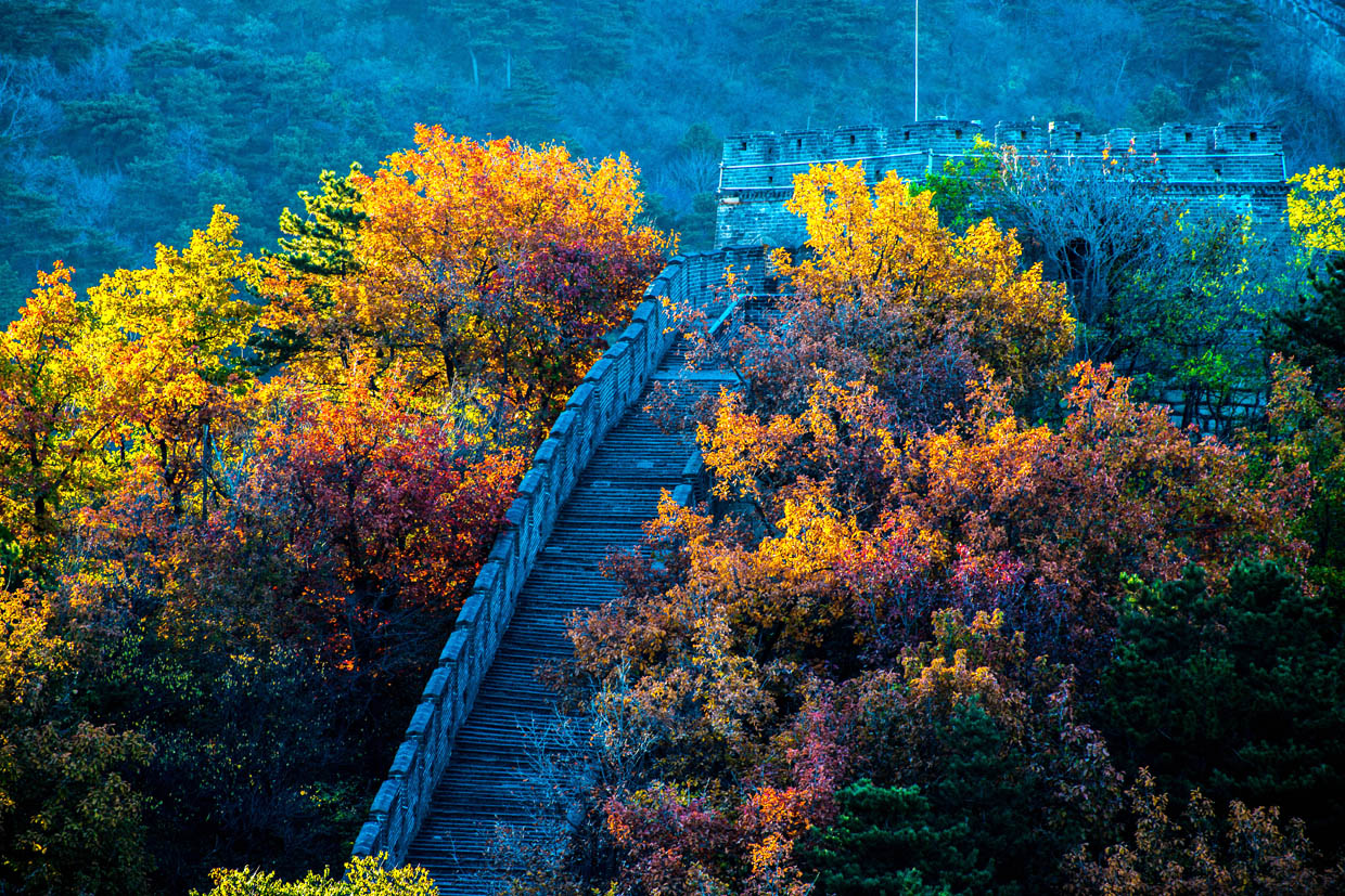 Mutianyu Great Wall is located in Mutianyu Village